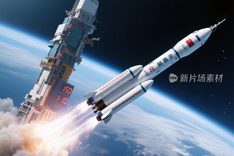 长征火箭发射场景