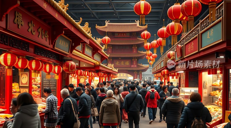 繁华市场热闹非凡