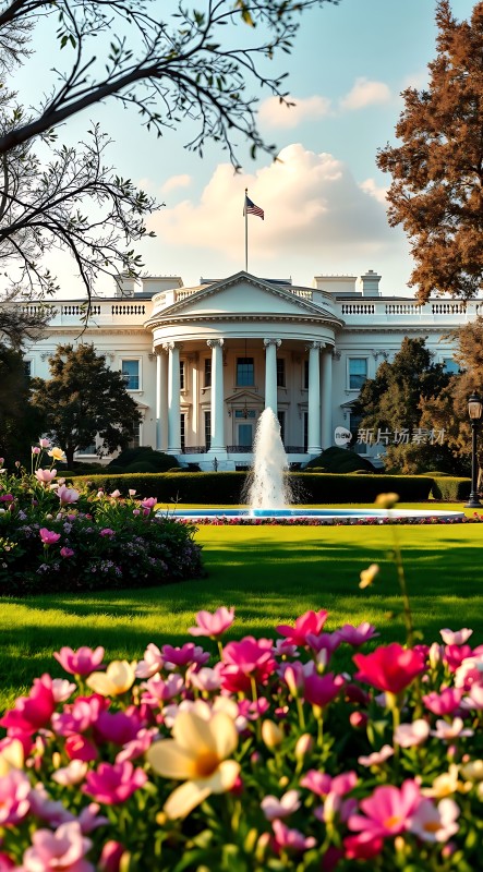 白宫春色满园