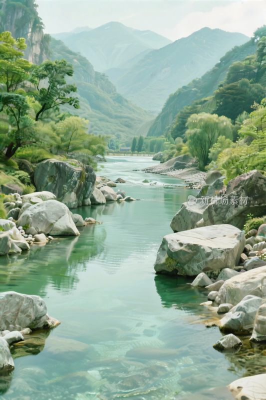 山水风景全景图