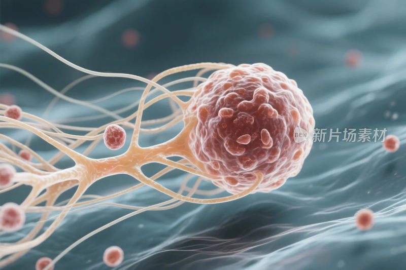 细胞微生物科学插画