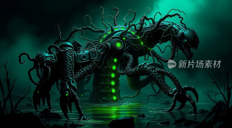 机械怪兽黑暗森林中的威胁