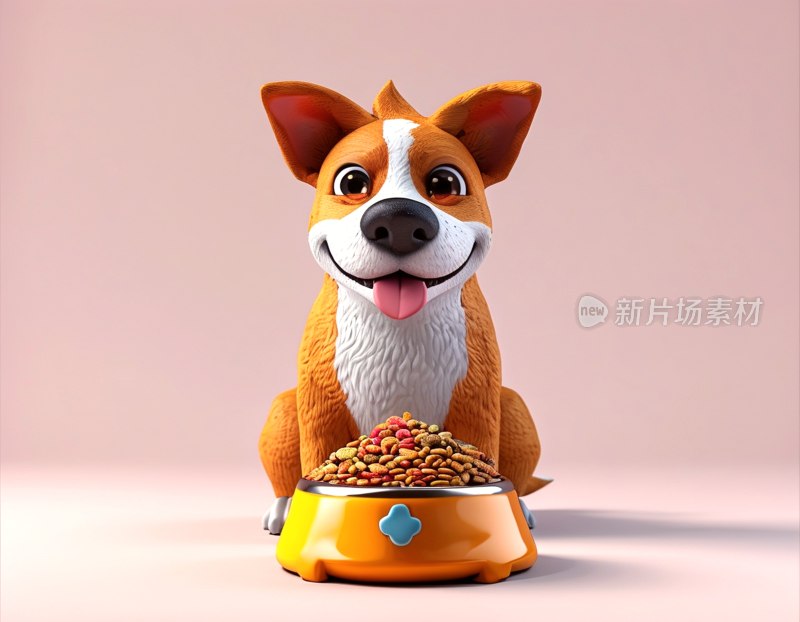 卡通狗粮碗设计