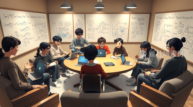 团队协作头脑风暴会议