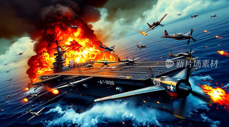 海战风云航母与飞机激战