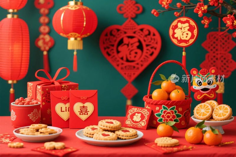 新春年俗喜庆布置