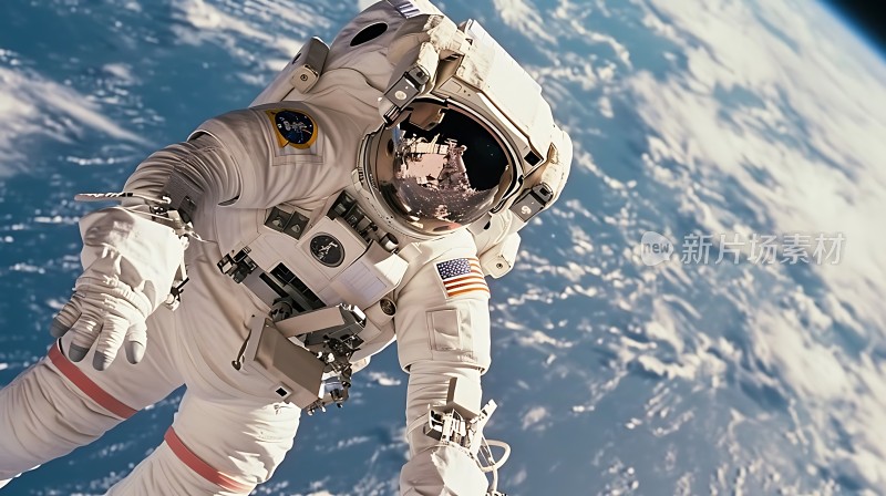 太空漫步宇航员与地球的壮丽对话