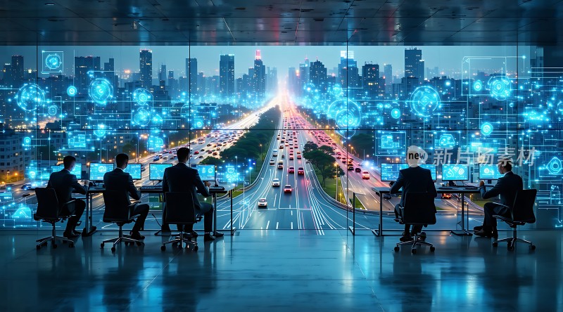 智能交通监控中心城市大脑指挥未来出行