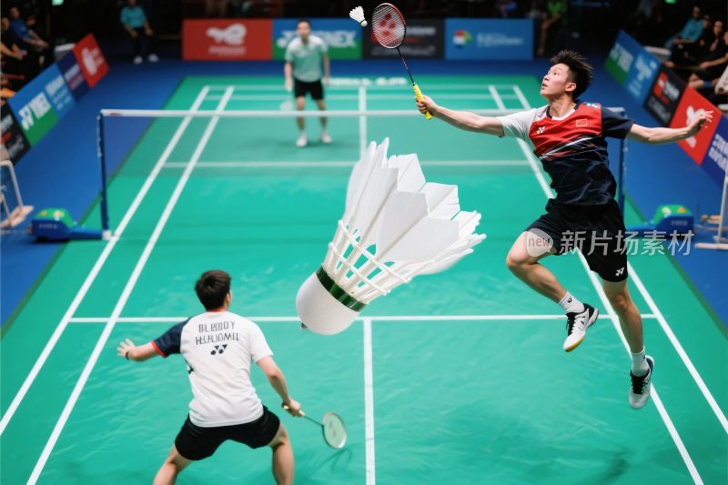 羽毛球比赛场景