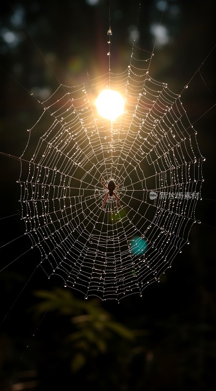 阳光下的蛛网世界