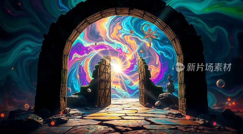 神秘门户通往奇幻世界的通道