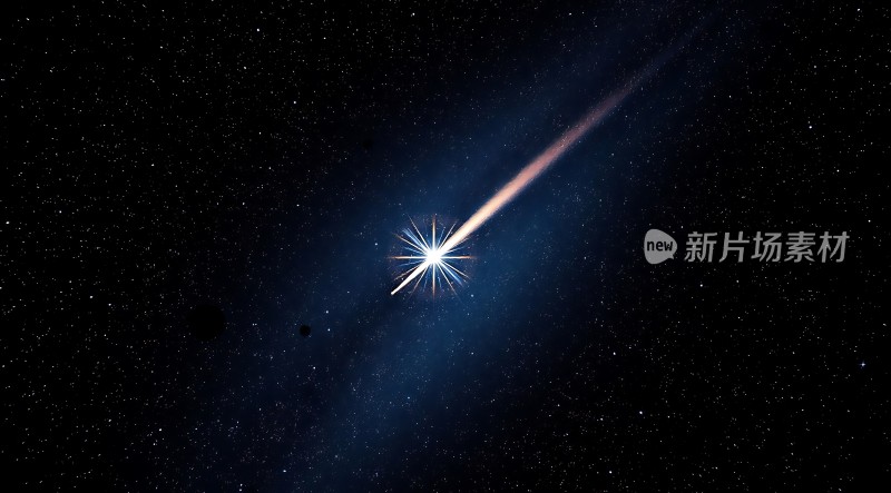 流星划破夜空璀璨瞬间