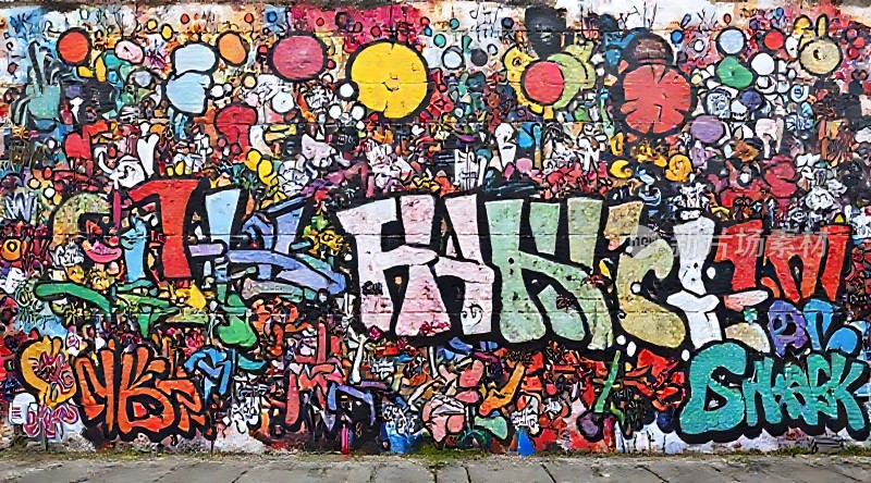 街头艺术盛宴色彩斑斓的涂鸦世界