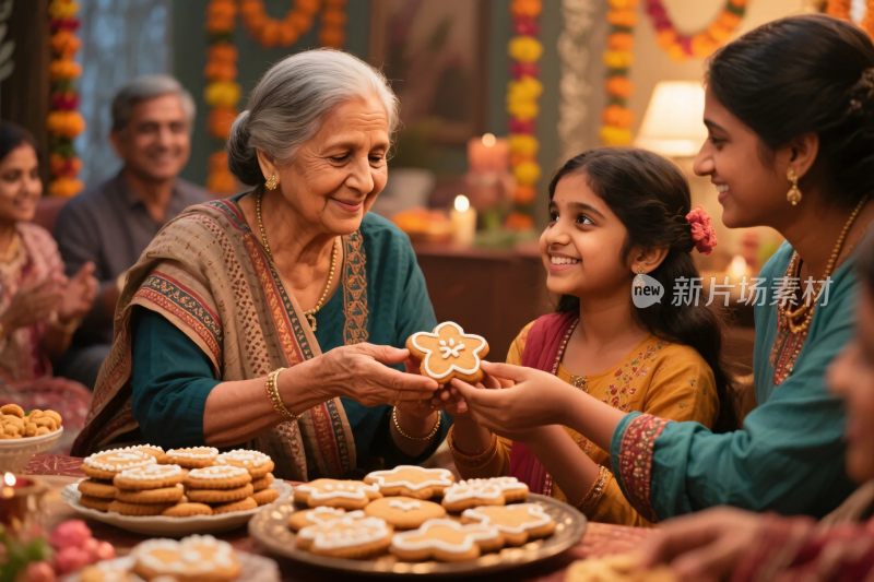 家庭节日温馨互动