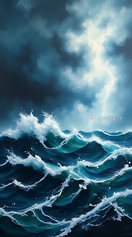 风暴中的海浪