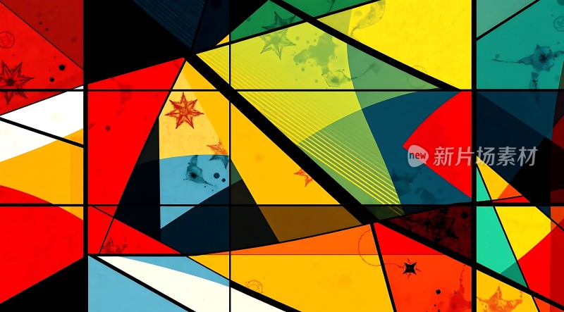 多彩几何图案
