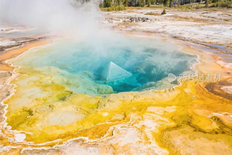 黄石热泉自然景观