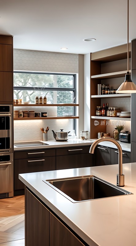 现代厨房设计简约风格功能齐全