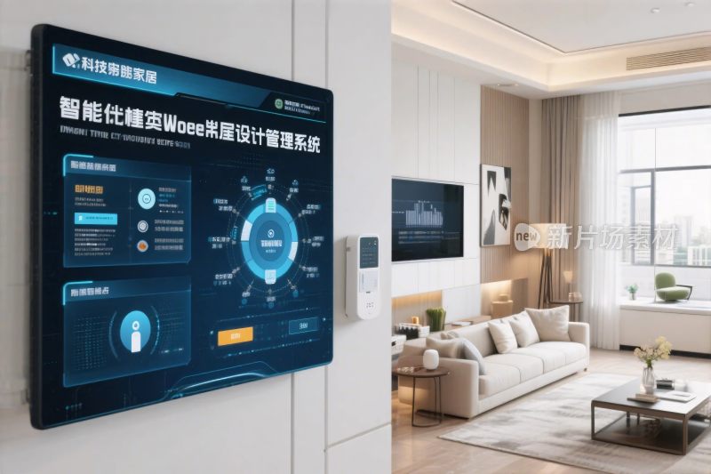现代客厅智能中控界面