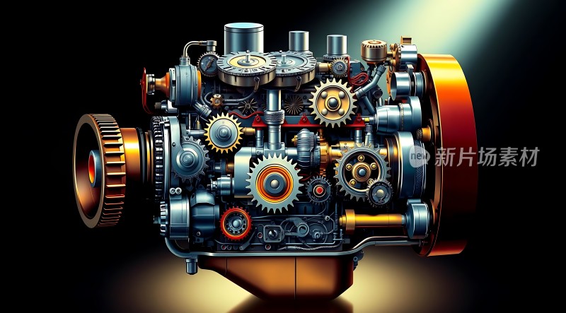 机械之心齿轮与引擎的交响曲