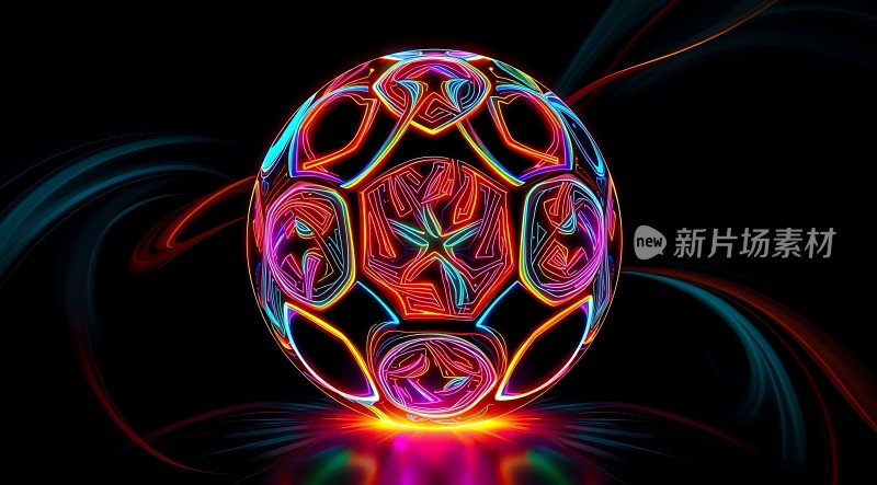 炫彩足球新片场素材