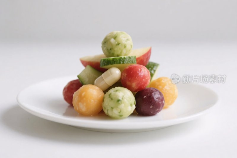 水果拼盘盛放