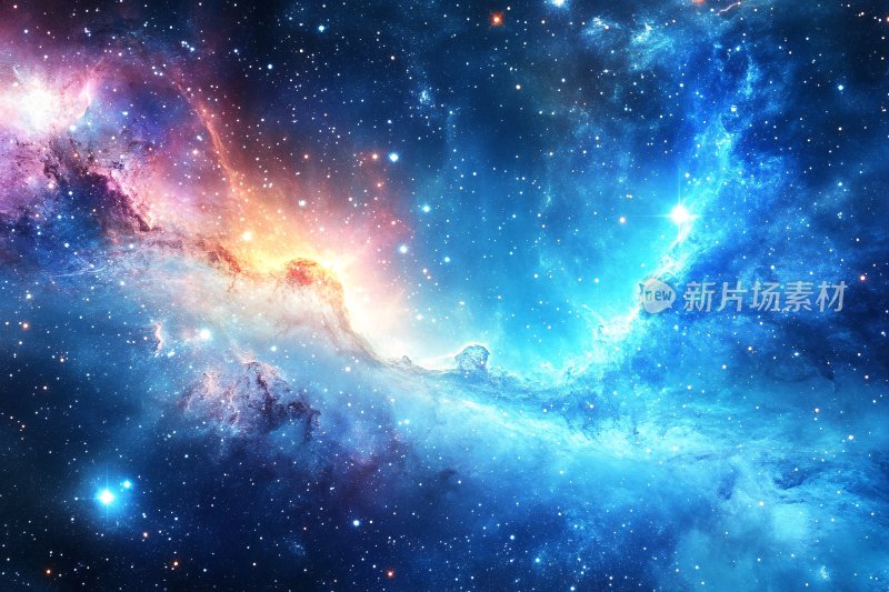 梦幻绚丽的浩瀚星空景象