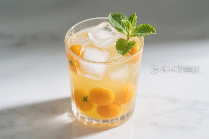 清新果蔬饮品特写