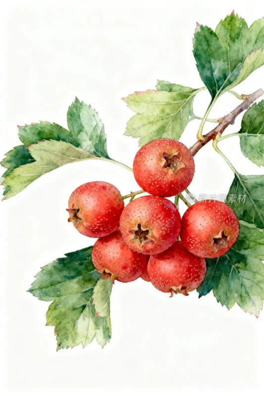 红果绿叶枝头挂