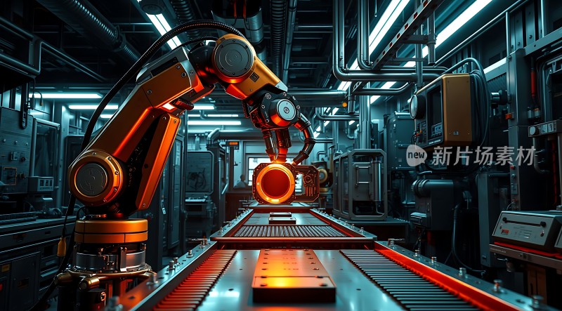 工业机器人操作生产线