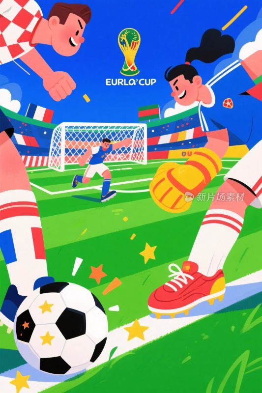 足球比赛插画