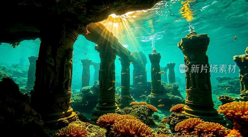 水下古建筑遗迹