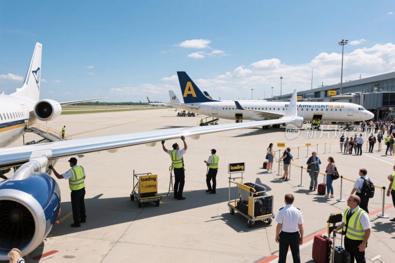 机场停机坪场景