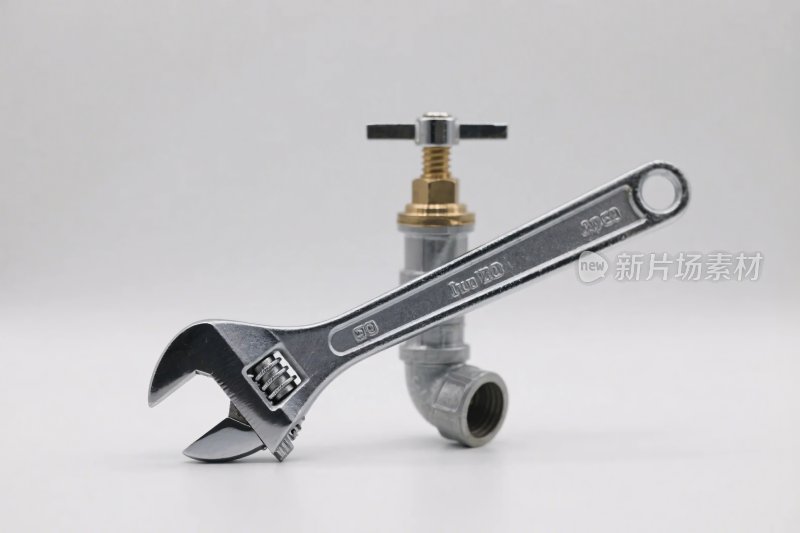 水龙头扳手工具摄影