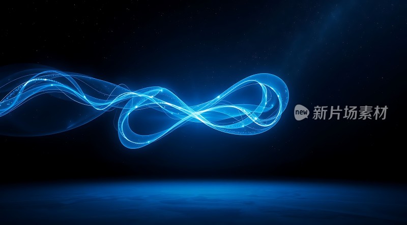 蓝色光带无限循环