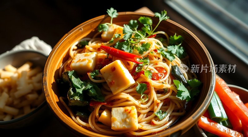 新片场素材 美味拌面