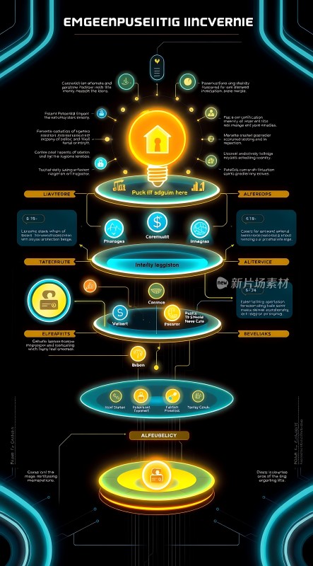 未来科技信息图智能生活新篇章