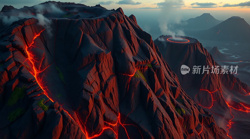 熔岩火山奇景
