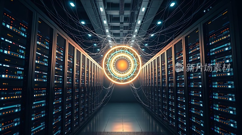 数据中心的未来科技感