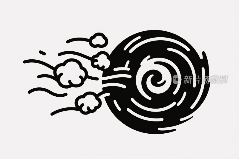 旋风插画图形