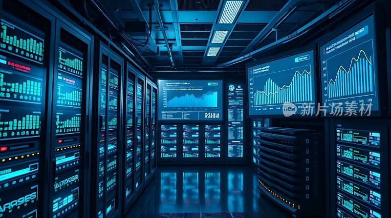 数据中心的未来科技感