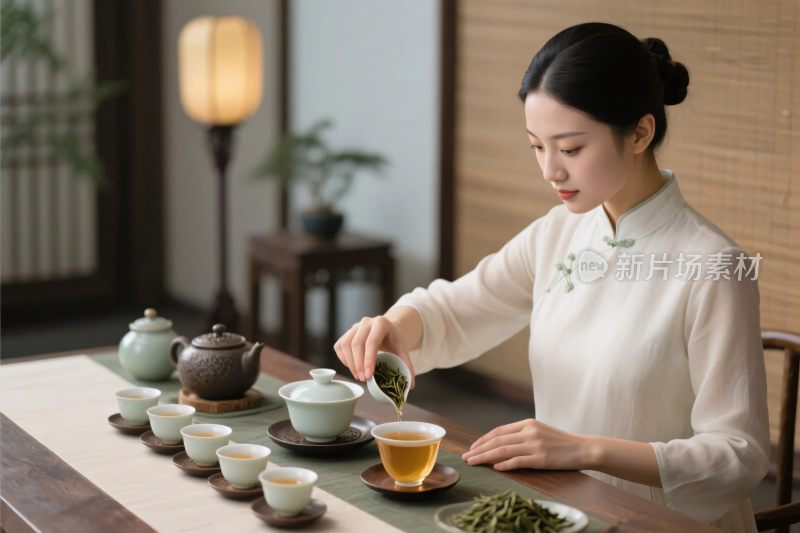 茶艺泡茶场景图