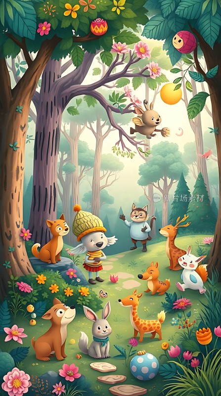 森林里的欢乐聚会
