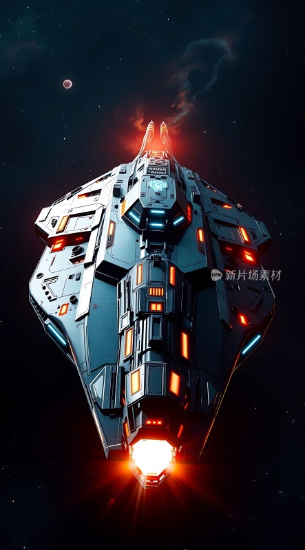 星际飞船启航探索未知宇宙