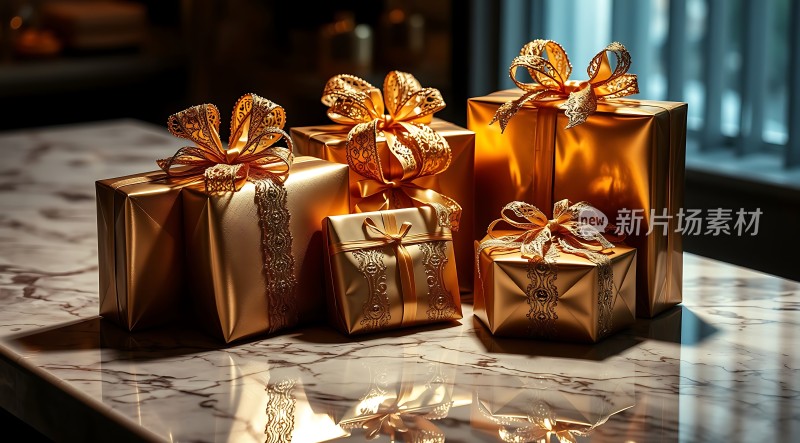 金色礼物盒