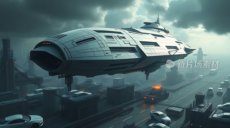 未来之城悬浮巨舰与都市交通