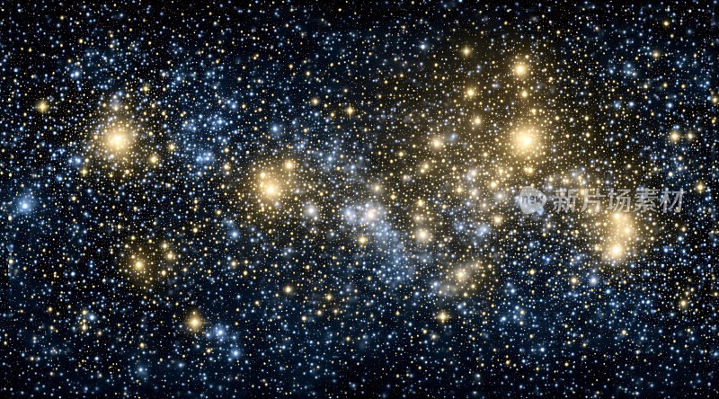 璀璨星空下的宇宙奇观