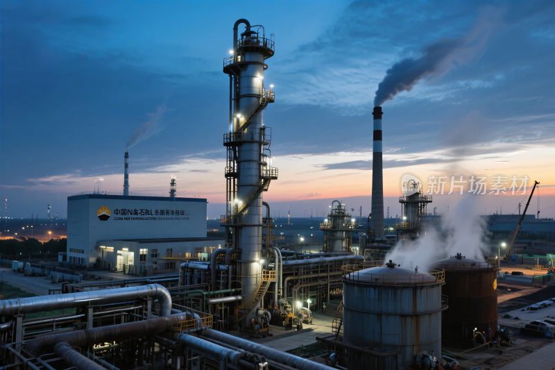 工业厂区夜景摄影