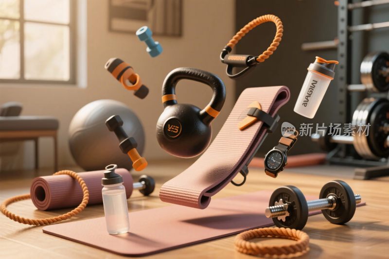 悬浮健身器材展示图