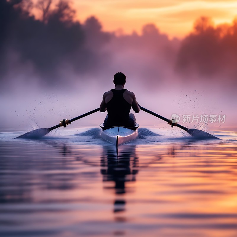 日落下的独木舟之旅